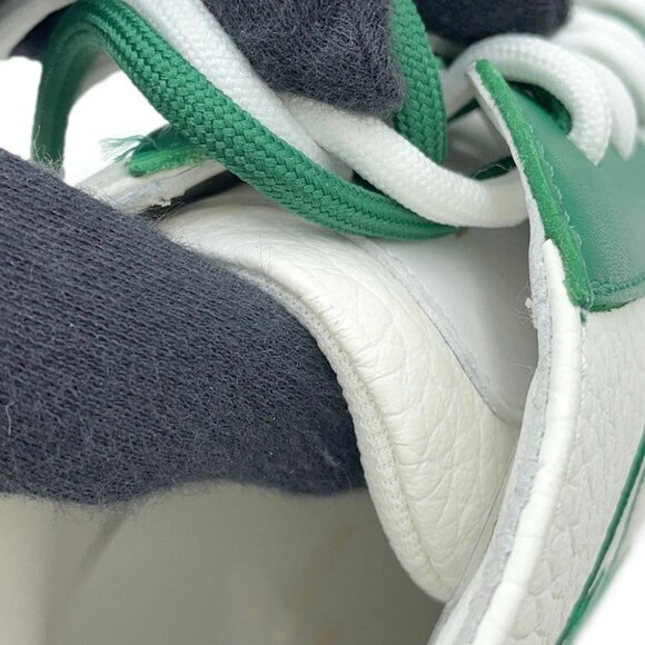 LOUIS VUITTON Tattoo Line Sneakers Size 8.5 Leather White/Green - Picture 6 of 16